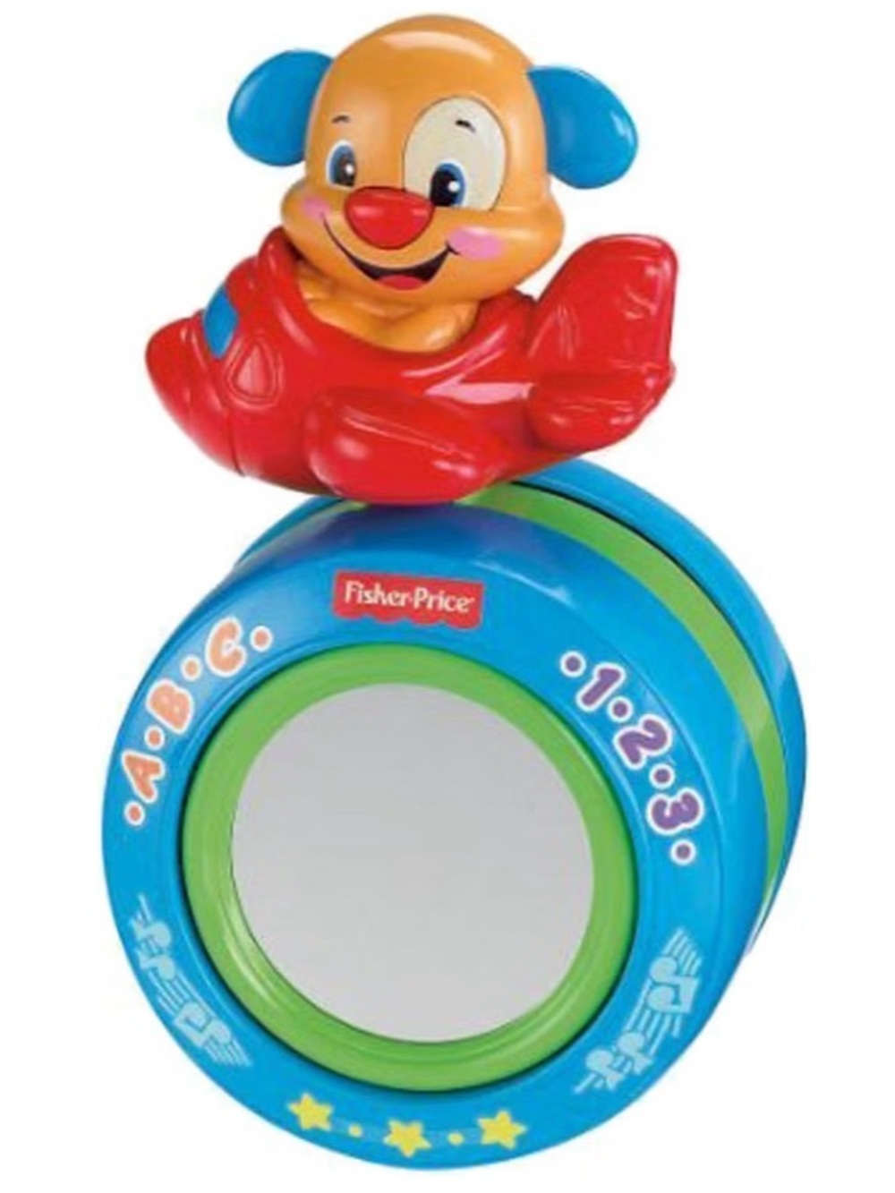 Fisher-Price Laugh & Learn Puppy’s Crawl-Along Ball 123 ABC 25+ Songs & Phrases